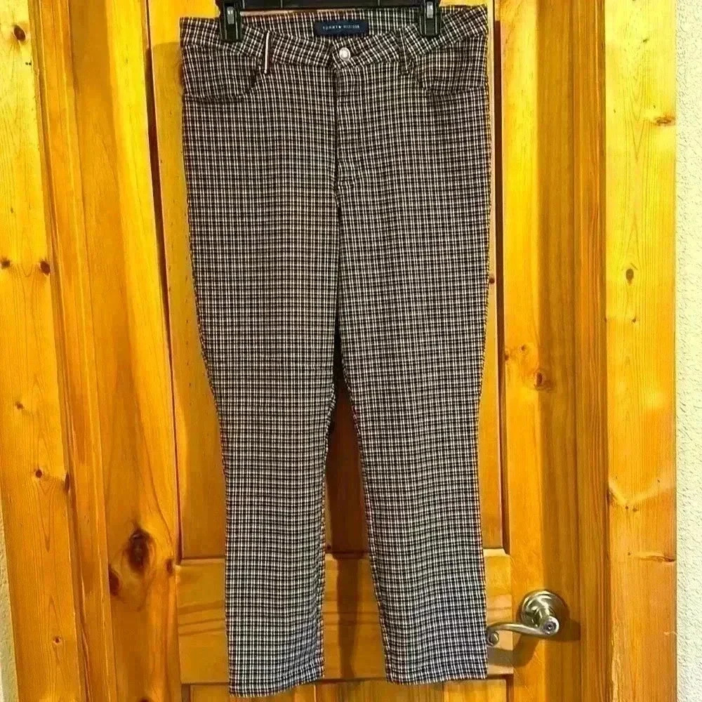 Tommy Hilfiger Flex Plaid Stretch Legging Pants - Picture 1 of 11